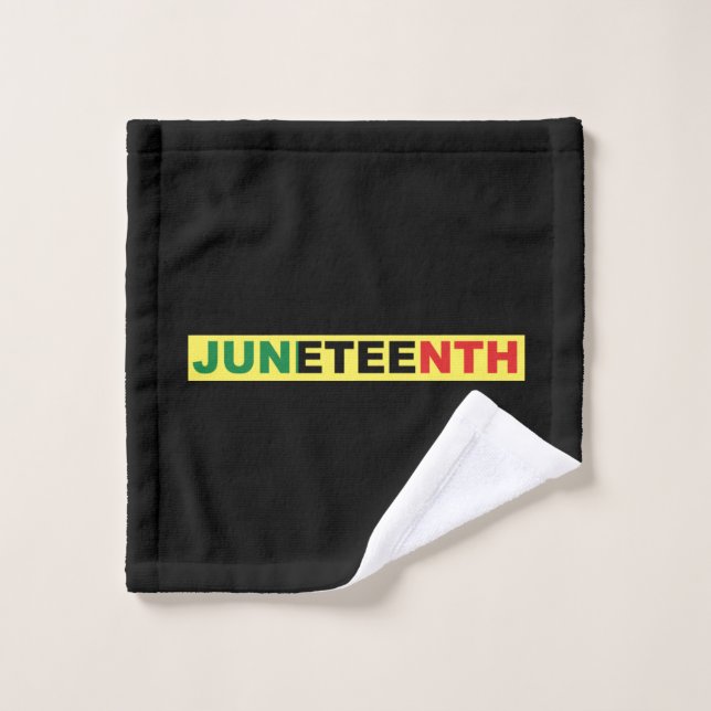 Juneteenth Black Independence Waschlappen (Waschlappen)
