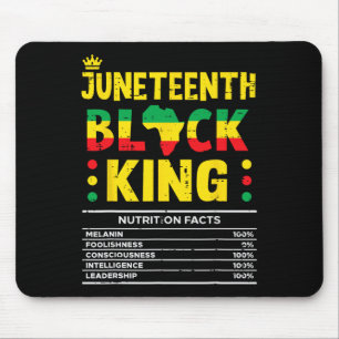 Juneteenth Black King African American Men Boys Ki Mousepad