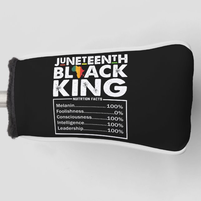 Juneteenth Black King ernährungswissenschaftliche  Golf Headcover (Vorderseite)