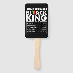 Juneteenth Black King Nährwertangaben Melanin Fächer