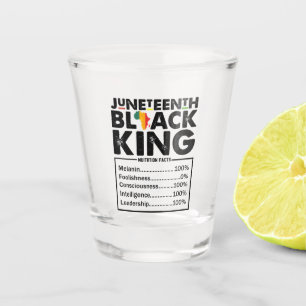 Juneteenth Black King Nährwertangaben Melanin Schnapsglas