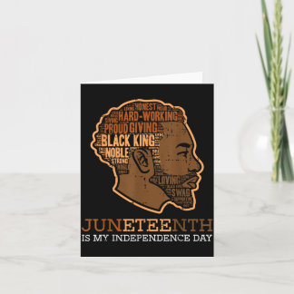 Juneteenth Black King Unabhängigkeitstag Melanin V Karte