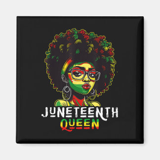 Juneteenth Black Melanin Queen Natural Afro Hair W Magnet