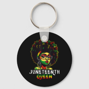 Juneteenth Black Melanin Queen Natural Afro Hair W Schlüsselanhänger
