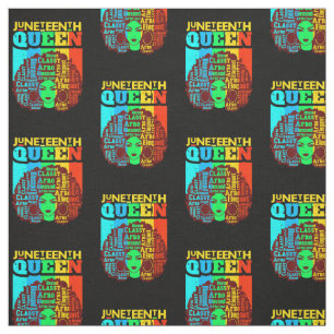 Juneteenth Black Queen Afro Melanin Stoff