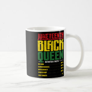 Juneteenth Black Queen ernährungswissenschaftliche Kaffeetasse