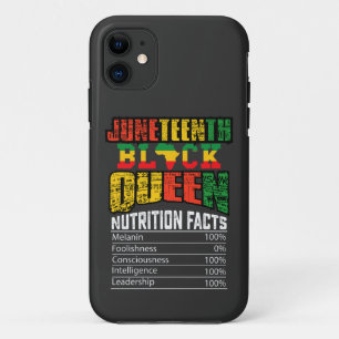 Juneteenth Black Queen Nährwertangaben Case-Mate iPhone Hülle