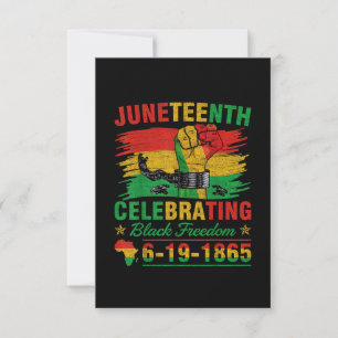 Juneteenth bricht jede Kette Schwarze Männer Fraue Einladung