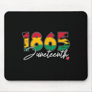 Juneteenth Celebrate Black Freedom 1865 Heart Hist Mousepad