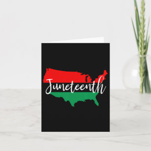 Juneteenth Celebrate Black Freedom Usa Karte Black