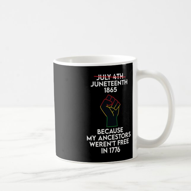Juneteenth Celebrates Black African American Freed Kaffeetasse (Rechts)