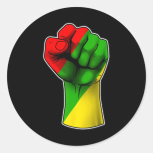 Juneteenth Celebrates Black African American Freed Runder Aufkleber