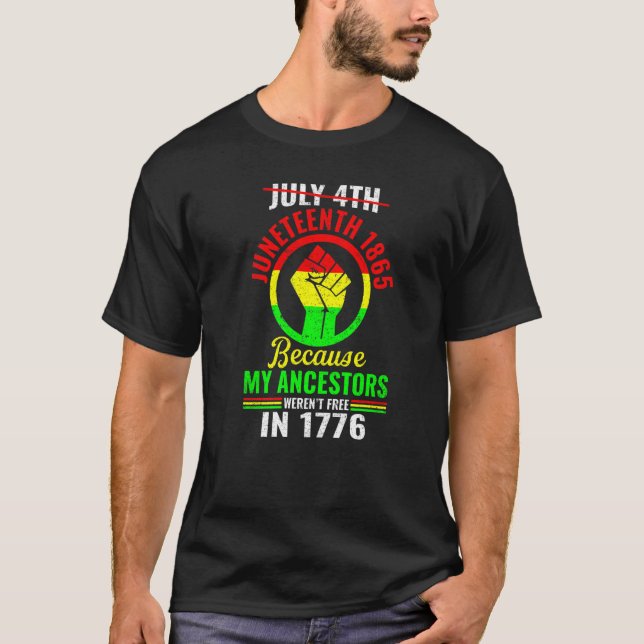 Juneteenth Celebrates Black African American Freed T-Shirt (Vorderseite)