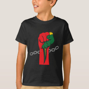 Juneteenth Celebrating 1865 Afro Americ. T-Shirt