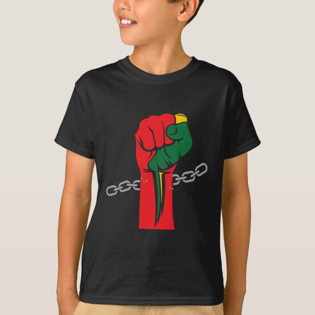Juneteenth Celebrating 1865 Afro Americ. T-Shirt (Vorderseite)