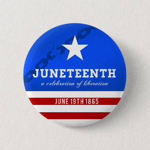 Juneteenth eine Feier der Befreiung Button