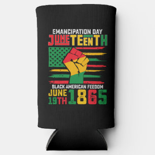 Juneteenth-Emancipationstag Schwarze amerikanische Selters Dosenkühler