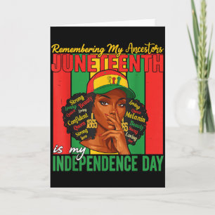 Juneteenth - Erinnerungen an meine Vorfahren - Sch Karte