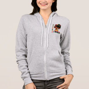 Juneteenth - Feier 1865 Schwarze Afrikanische Frau Hoodie