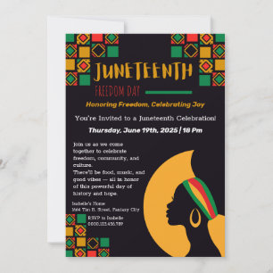 Juneteenth-Feier-Einladung – Freiheit & Freude Einladung