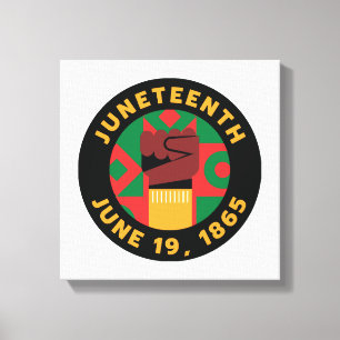 Juneteenth-Feier  Gedenken an Freiheit und  Leinwanddruck