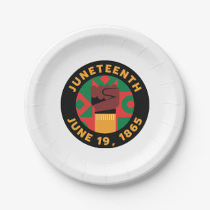 Juneteenth-Feier  Gedenken an Freiheit und  Pappteller