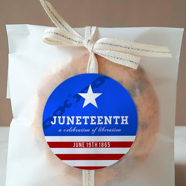 Juneteenth - Feier zur Befreiung Runder Aufkleber (Von Creator hochgeladen)