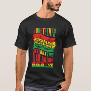 Juneteenth feiert schwarze Freiheit 1865 Afrikanis T-Shirt