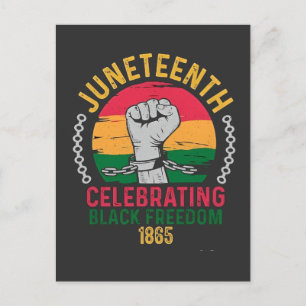 Juneteenth feiert schwarze Freiheit 1865 Einladungspostkarte