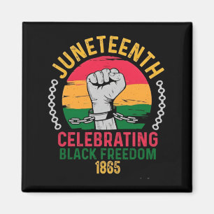Juneteenth feiert schwarze Freiheit 1865 Magnet