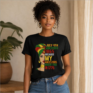 Juneteenth feiert schwarze Freiheit 1865 T-Shirt
