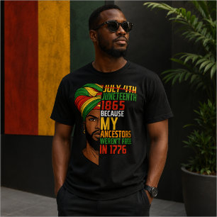 Juneteenth feiert schwarze Freiheit 1865 T-Shirt