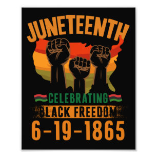 Juneteenth feiert schwarze Freiheit 186 Afrikanisc Fotodruck
