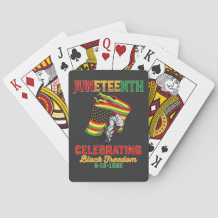 Juneteenth feiert schwarze Freiheit 6 19 1865 Spielkarten