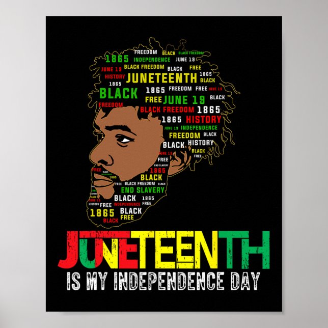 Juneteenth feiert schwarze Freiheit in Afrika Poster (Vorne)