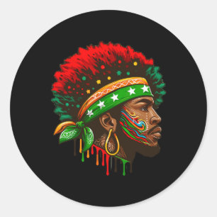 Juneteenth-Flagge Afroamerikanische Schwarze Gesch Runder Aufkleber