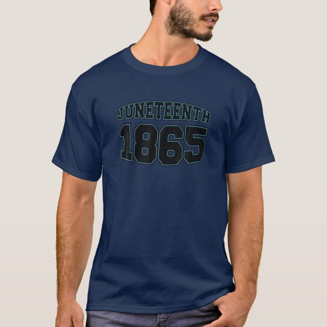 JUNETEENTH Free-Ish seit 1865, Breaking Chains T-Shirt (Vorderseite)