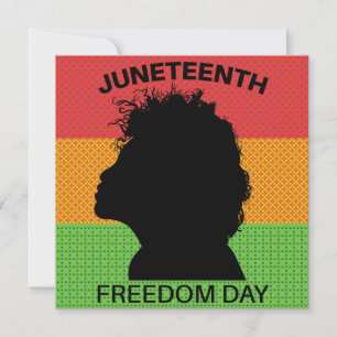 Juneteenth Freedom Day, Flag Pattern Einladung