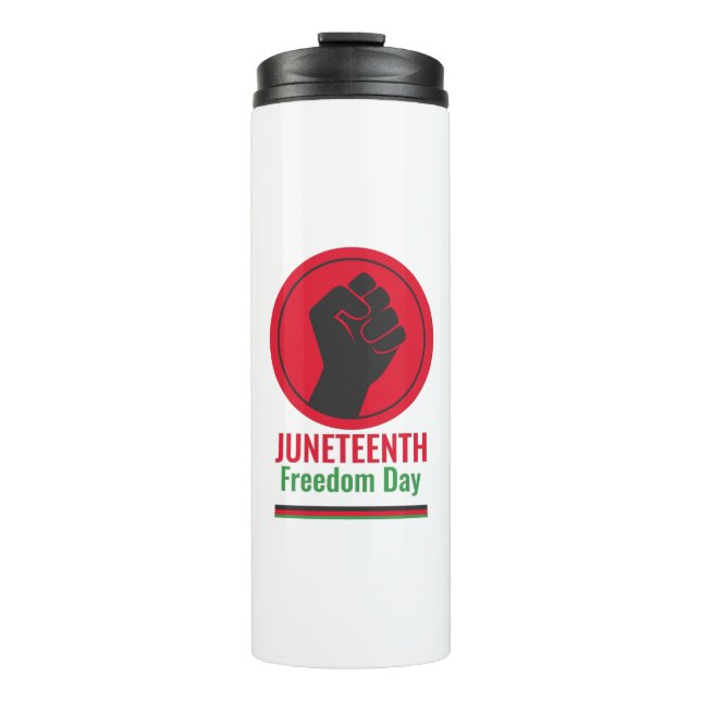 Juneteenth Freedom Day Thermosbecher (Vorderseite)