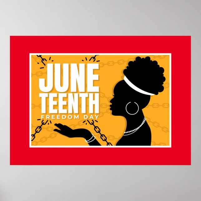 Juneteenth Freedom Poster (Vorne)