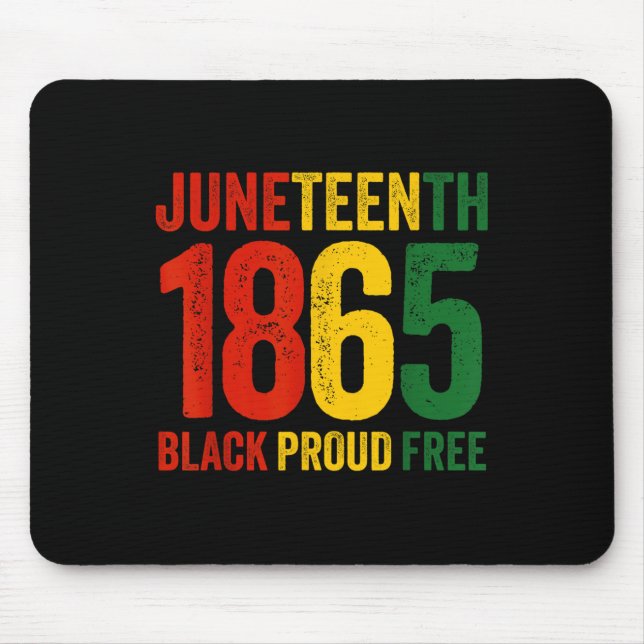 Juneteenth Freeish seit 1865 Schwarze Geschichte F Mousepad (Vorne)