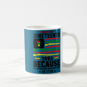 Juneteenth Freiheit 1865 Rechte afrikanisch schwar Kaffeetasse
