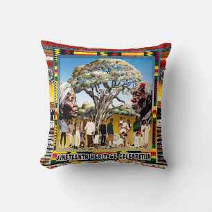 Juneteenth • Freiheit-Feier-Wurfkissen Kissen