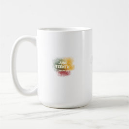 Juneteenth Freiheitstag Farbige Rauchgrafik T-Shir Kaffeetasse