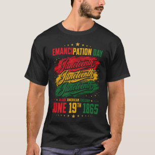 Juneteenth-Freiheitstag Panafrikanisches Erbe T-Shirt