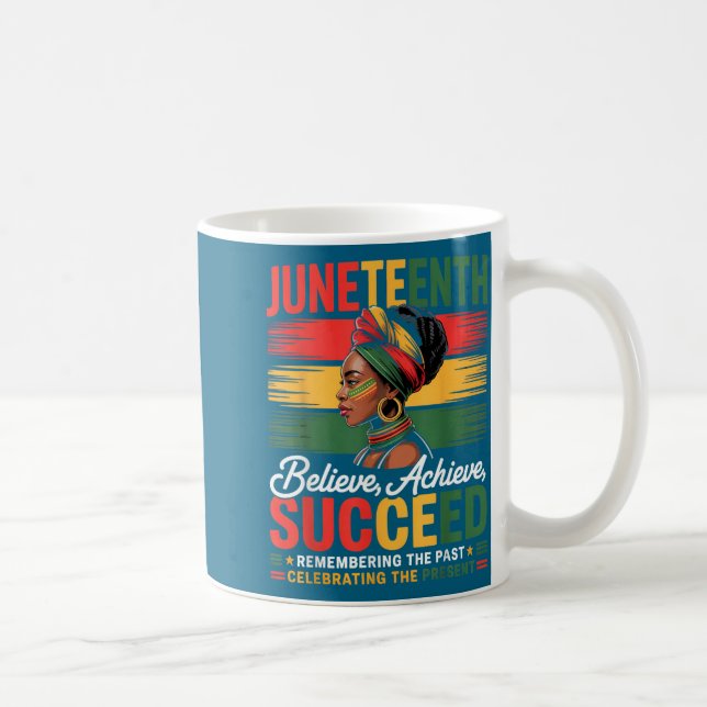 Juneteenth Freiheitstag schwarzer Stolz Melanin Ma Kaffeetasse (Rechts)