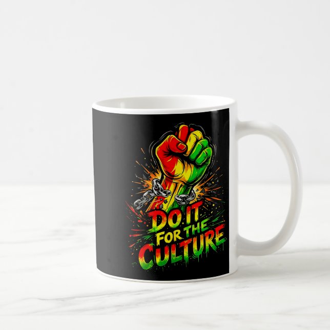 Juneteenth für die Kultur schwarze Geschichte Männ Kaffeetasse (Rechts)