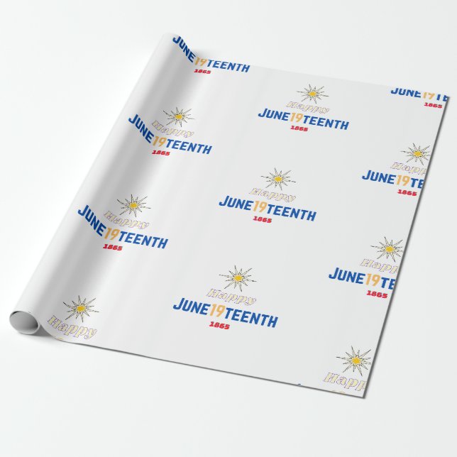 Juneteenth-Geschenkpapier Geschenkpapier (Ungerollt)