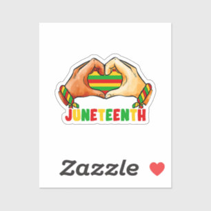 Juneteenth Heart Aufkleber