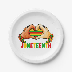 Juneteenth Heart Pappteller